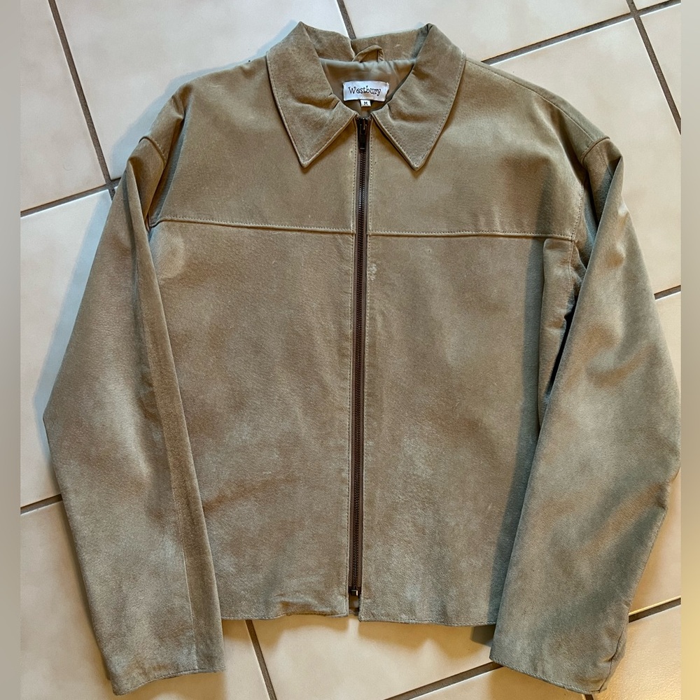 Women’s Suede Zippered Jacket